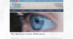 Desktop Screenshot of bellevuevisionclinic.com