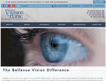 Tablet Screenshot of bellevuevisionclinic.com